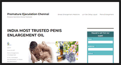 Desktop Screenshot of premature-ejaculation-chennai.com