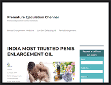 Tablet Screenshot of premature-ejaculation-chennai.com